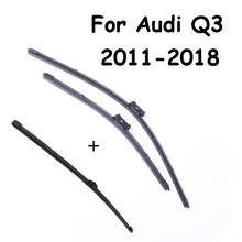 Escovas de limpador de para-brisa dianteiro e traseiro para audi q3, 2013-2016, 2011, 2012, 2013, 2014, 2015, 2016 anos, acessórios automotivos 2024 - compre barato