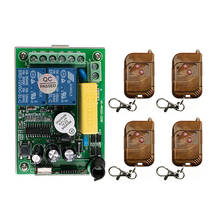 433 mhz interruptor de controle remoto sem fio universal ac220v 2ch relé módulo receptor e rf transmissor controle bloqueio eletrônico diy 2024 - compre barato