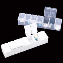 Organizador de armazenamento de medicamentos, recipiente de plástico para viagem, caixa de comprimidos, dispensador de comprimidos independente 2024 - compre barato