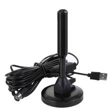 Antena interna de tv hd dvb-t, amplificador usb preto, digital, onda de aterramento, hdtv dtmb, para carro, tv 2024 - compre barato