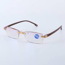 Eye Protection Rimless Diamond-cut Reading Glasses Anti-blue Light And Blue Film Integrated For Women Men +1---+4 Full Degree 2024 - buy cheap