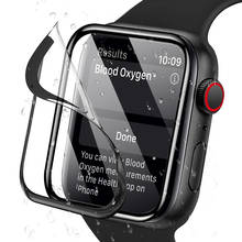 Película macio para apple watch, protetor de tela pmma + tpu de 42mm 44mm 40mm 38mm para iwatch 5 4 3 2 1 6 se, não é de vidro temperado 2024 - compre barato