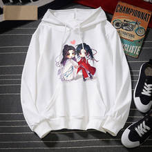 Anime Tian Guan Ci Fu Cosplay Xie Lian Hua Cheng Pullover Hoodies White Print Casual Women Hoodies Sweatshirts For Men CS518 2024 - buy cheap