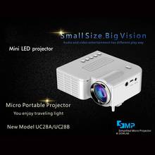 UC28C Home Projector Mini Miniature Portable 1080P Projection Mini LED Projector For Home Theater Entertainment US plug 2024 - buy cheap