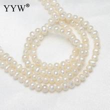 3-4mm Natural Cultured Potato Freshwater Pearl Beads White Jewelry Making Beads Hole 0.5mm High Quality DIY Material 2024 - buy cheap