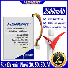 HSABAT-Batería de 361 mAh para Garmin Nuvi, 00056-2000-00, 30, 50, 50LM, 55LM, 55LMT 2024 - compra barato