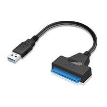 USB 3,0 к SATA7 + 15pin жесткий диск USB кабель конвертер 2,5 дюйма SSD жесткий диск SATA Кабель-адаптер конвертер 2024 - купить недорого