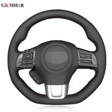 Hand-stitched Black Artificial Leather Car Steering Wheel Cover For Subaru WRX (STI) 2015-2019 Levorg 2015-2019 2024 - buy cheap