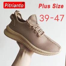 2020 Men Casual Shoes Lightweight Men Sneakers Breathable Mesh Lace Up Low Top Jogging Shoes Male Trend Shoes Big Size 39-47 2024 - buy cheap