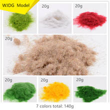 WJDG Model 140g 7 Colors 3mm Grass Powder Flock Adhesive Nylon Grass Powder Model Building Material Building model material 2024 - buy cheap