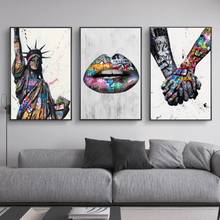 Statue of Liberty Graffiti Art Canvas Paintings On the Wall Art Posters And Prints Abstract Street Art Wall Pictures Home Decor 2024 - buy cheap