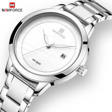 NAVIFORCE Women Watch Luxury Brand Fashion Simple Silver Quartz Date Watches Waterproof Wristwatch Lady Clock Relogio Feminino 2024 - buy cheap