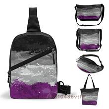 Functional Men Chest Bag Shoulder Crossbody Bag Asexual Paint Splatter Flag Women Belt Bags Waist Pack Chest Bag Hip Purse 2024 - buy cheap