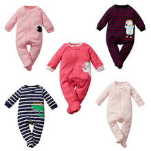 6 Цвет для новорожденных, младенцев, для маленьких мальчиков и девочек; Хлопковые вязаные в рубчик с длинными рукавами однотонный комбинезон одежда для малыша 2024 - купить недорого