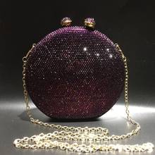 XIYUAN Elegant Women Evening Bags Crystal Diamond Metal Clutches Wedding Party Minaudiere Purses and Handbags clutch purse bags 2024 - buy cheap