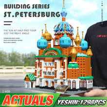 Yeshin-bloques de construcción de Castillo de San Petersburgo para niños, ladrillos de arquitectura, ensamblaje de modelo de calle, regalos de Navidad, Kits de Juguetes 2024 - compra barato