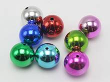 15 Shiny Mixed Color Metallic Acrylic Large Christmas Round Beads 20mm(4/5") 2024 - buy cheap