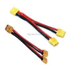 1Pcs Xt60 Parallel Battery Connector Cable Dual Extension Y Splitter Silicone Wire 1 Female 2 Male or 1 Male 2 Female Drophip 2024 - buy cheap