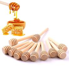 60/pacote de madeira agitadores mel dipper madeira colher de mel vara para frasco de mel vara coletar e dispensar ferramentas de mel 2024 - compre barato