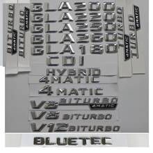 3D Chrome Letters For Mercedes Benz X156 GLA180 GLA200 GLA220 GLA250 GLA260 GLA280 GLA300 AMG CGI CDI 4MATIC BLUETEC Emblems 2024 - buy cheap