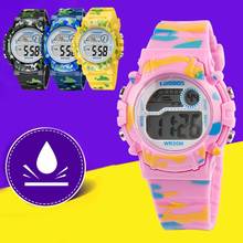 Novo relógio de pulso esportivo para crianças, relógio digital multifuncional à prova d'água com led colorido e flash para meninos e meninas 2024 - compre barato