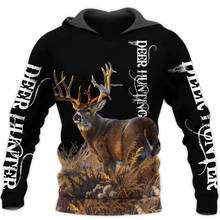 Camo AMO HUNTING ANIMALS deer ART 3D Hoodies Hoodie Men Women New Fashion Hooded Sweatshirt Long Sleeve casual Pullover-3 2024 - buy cheap