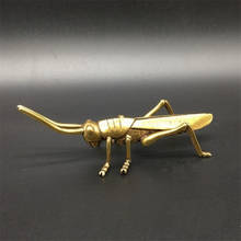 COPPER STATUE Collection Chinese Brass Carved animal Grasshopper Exquisite Small Statues 2024 - buy cheap