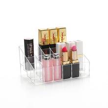 24 Grids Acrylic Makeup Organizer Lipstick Holder Nail Polish Stand Lip Gloss Organizer Case Desktop Cosmetic Storage Box 2024 - buy cheap