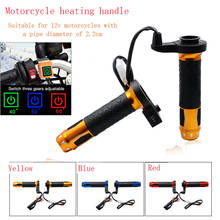 12V Motorcycle Handlebar Electric Heated Grips Handle Warmer Electric Heating Handlebar Motorcycle Heated Grips Motor Accessorie 2024 - buy cheap