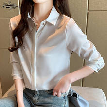 Fashion Spring Korean Silk Blouse Women Satin Solid Women Tops and Blouse Plus Size Office Lady Long Sleeve Women Shirts 10150 2024 - buy cheap