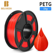 Petg filamento 3d impressora diy material de presente 1.75mm 1kg impressão 3d material consumível com peças da indústria do carretel beliveer 3d 2024 - compre barato