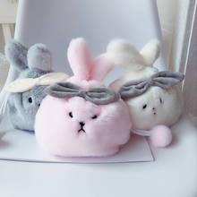 Soft Plush Easter Rabbit Bags Kawaii Accessories Cute Easter Bunny Gift Bags Chocolate Candy Packing Drawstring Storage Bag 2024 - buy cheap