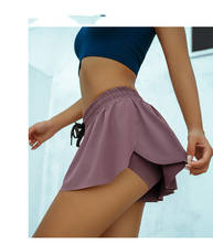 Женские сексуальные спортивные шорты, теннисная юбка для девушек, короткая танцевальная юбка для тренажерного зала, шорты 2021, однотонные штаны, юбка, укороченные брюки с защитой от перенапряжения 2024 - купить недорого
