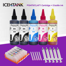 ICEHTANK-cartucho de tinta para Canon PGI-470XL Pixma TS5040 TS6040 TS8040 TS9040, 4 colores, recambio de tinta, PGI 470 471 2024 - compra barato