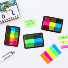 5 Piece Lytwtw's Sticky Filofax Office School Supplies Stationery Rainbow Fluorescence Index Notepad Notes Memo Pads 2024 - buy cheap
