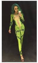 Mono con estampado 3D de tatuaje de serpiente, leotardo elástico, ropa de actuación para cantante, bailarina, club nocturno, trajes de rol 2024 - compra barato
