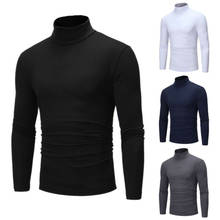 Jersey de cuello alto para hombre, Jersey ajustado y cálido de manga larga con cuello de tortuga, invierno, 2019 2024 - compra barato