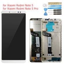 Original for Xiaomi Redmi Note 5/ Note 5 Pro LCD Display Frame Screen Touch Digitizer Assembly LCD Display 10 Touch Repair Parts 2024 - купить недорого