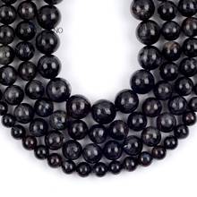 6/8/10mm Natural Black Hypersthene Round Stone Beads For Jewelry Making DIY Needlework Bracelet Necklace Charms Crafts Wholesale 2024 - buy cheap