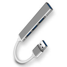 Hub usb 3.0, 4 portas usb de alta velocidade, divisor de 5gbps para pc, acessórios de computador, multiportas 4, usb 3.0, 2.0 portas 2024 - compre barato