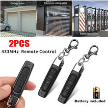 43hz controle remoto porta da garagem abridor de porta de controle remoto duplicador clone código clonagem chave do carro (2 pces) b 2024 - compre barato