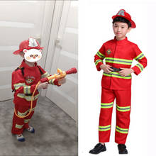 Juego de rol de bombero con pistola de agua para niños, set de juguetes para Halloween, Carnaval, Cosplay, Sam Ropa de Trabajo 2024 - compra barato