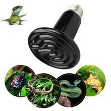 Pet Heating Light Bulb Mini Black Pet Heating Lamp Infrared Ceramic Emitter Heat Light Bulb Pet Brooder Chickens Reptile Lamp 2024 - buy cheap