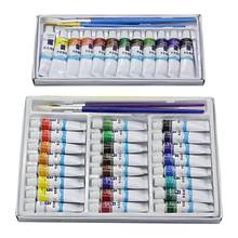 12ml 12/24 cores tubos de tinta profissionais para desenho pintura aquarela pigmento 24bb 2024 - compre barato