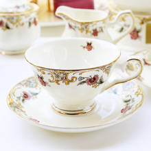 Juego de tazas de café, taza de porcelana de hueso europeo de cerámica, juego de tazas de té de la tarde, taza de té de flores, taza de leche 2024 - compra barato