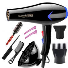 EU Plug 2100w Professional hair dryer blow dryer for salon home use hairdryer with nozzles travel Hot cold air adjustment 2024 - buy cheap