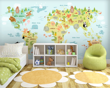 Beibehang-papel de pared 3d personalizado, moderno Mapa de la habitación de los niños, papel tapiz de fondo, peint 2024 - compra barato