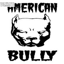 Volkrays Personality Car Sticker American Bully Dog Accessories Reflective Waterproof Sunscreen Fashion Vinyl Decal,13cm*11cm 2024 - buy cheap