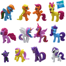 Figuras de acción de Hasbro My Little Pony Palace para niños, Decoración de Pastel de mascotas, juguetes para niñas, regalos para niños, 12 Uds., 6-7cm 2024 - compra barato