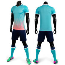 Conjunto de camisa de futebol masculina, alta qualidade, 2020, crianças, respirável, roupa esportiva de futebol, uniformes de treino 2024 - compre barato